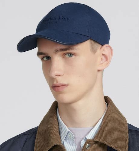 Casquette Christian Dior Couture Denim de coton bleu 